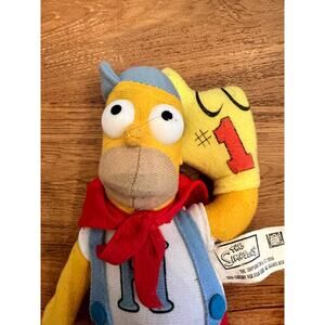 Mascot Homer | 9-Inch Plush 2006 | The Simpsons Foam Finger & Cape